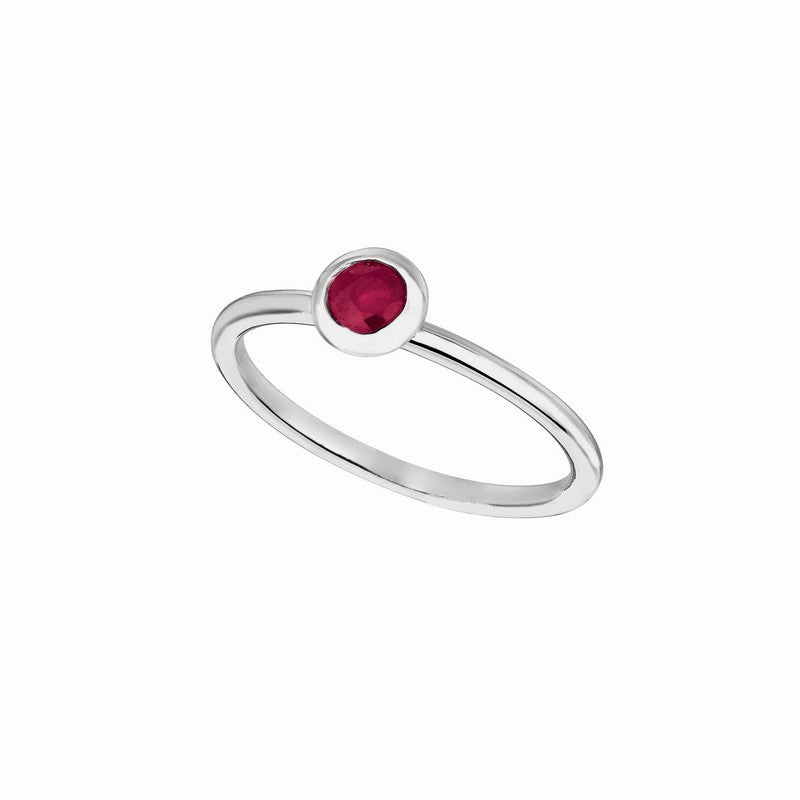 RUBY BEZEL SET RING 14K GOLD (0.44 CTW)