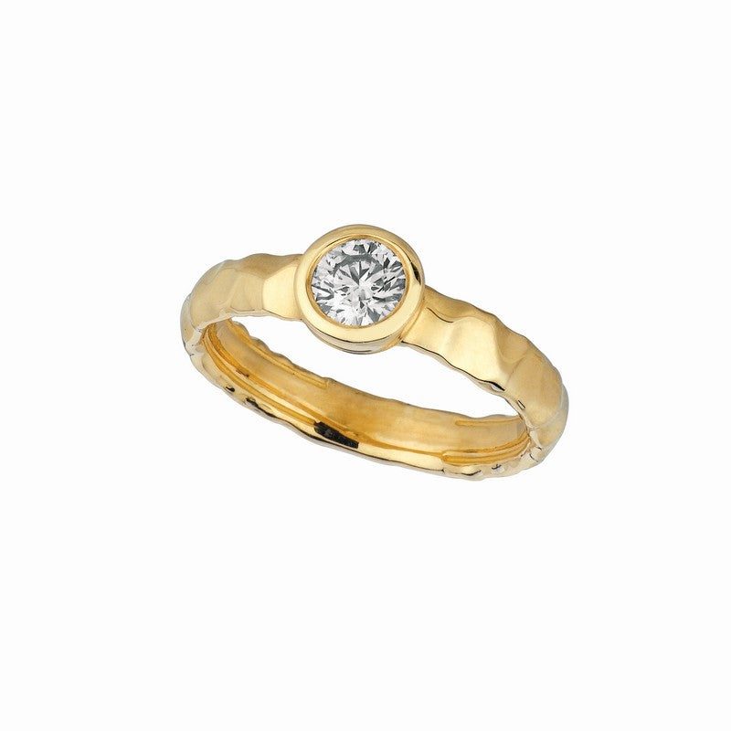 DIAMOND BEZEL SET RING 14K GOLD (0.5 CTW) 2