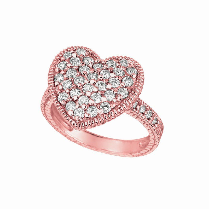 DIAMOND HEART RING 14K GOLD (1 CTW)