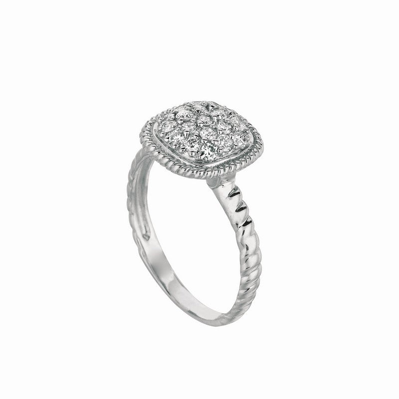 DIAMOND SQUARE RING 14K GOLD (0.51 CTW)