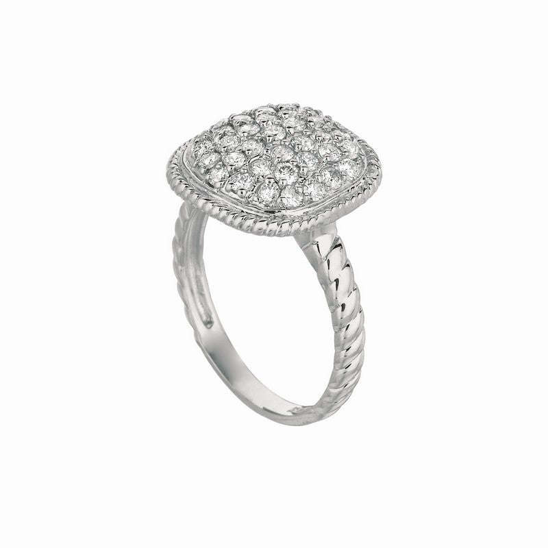 DIAMOND SQUARE RING 14K GOLD (1.01 CTW)