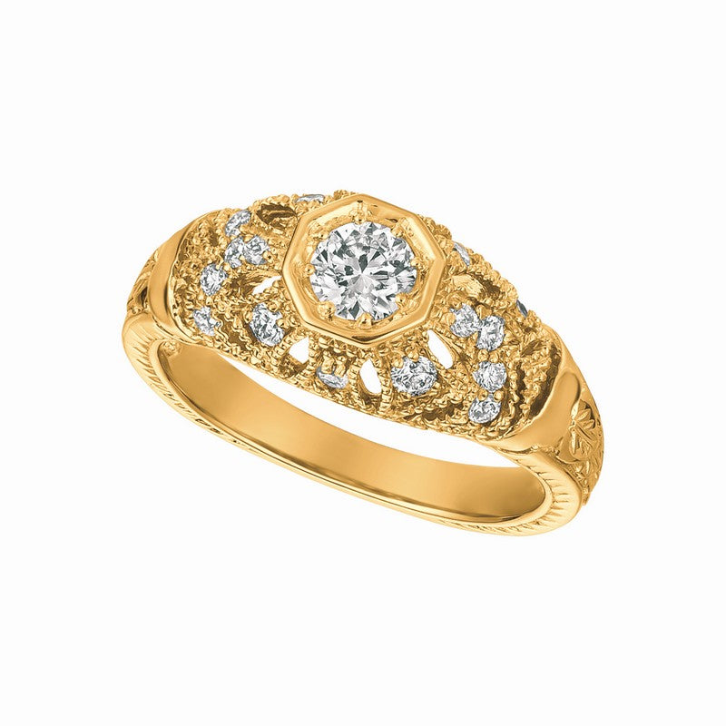 DIAMOND RING 14K GOLD (0.64 CTW) 2