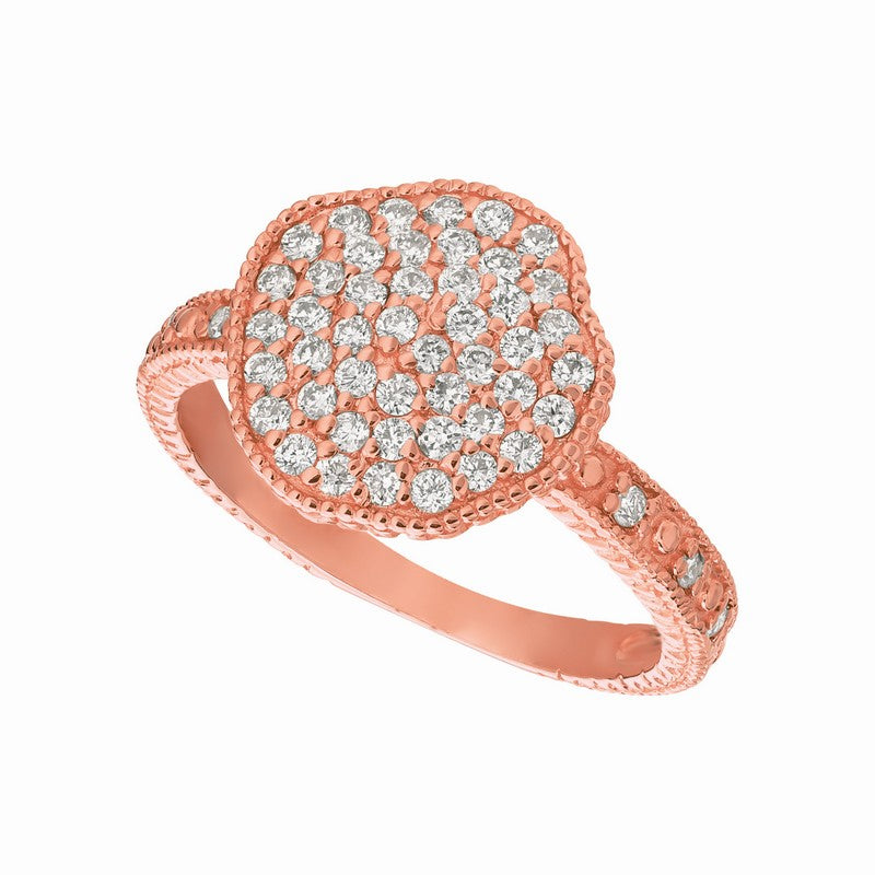 ‘FREEFORM DISC’ DIAMOND RING 14K GOLD (0.51 CTW)