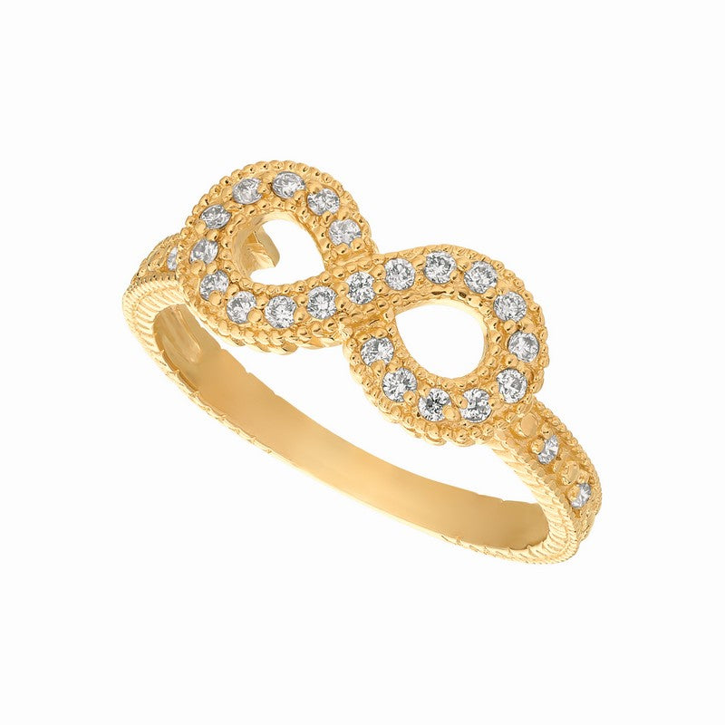 DIAMOND INFINITY RING 14K GOLD (0.26 CTW)