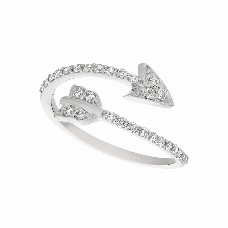 ‘CUPID’S ARROW’ DIAMOND RING 14K GOLD (0.34 CTW)
