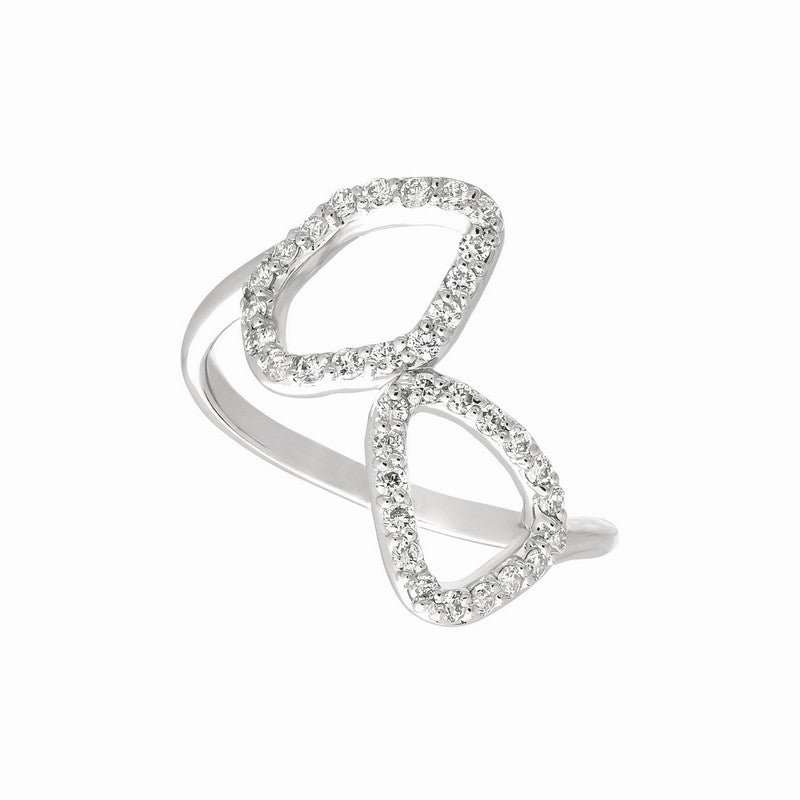 DIAMOND FREEFORM RING 14K GOLD (0.35 CTW)