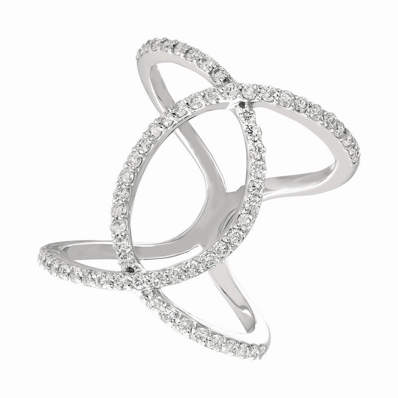 DIAMOND LOOP RING 14K GOLD (0.79 CTW)