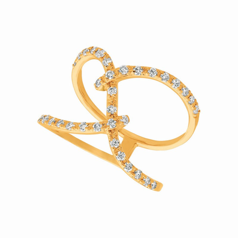 ‘TWIST’ DIAMOND RING 14K GOLD (0.41 CTW)