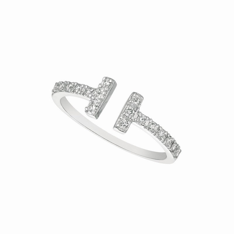 ‘DOUBLE-SIDED NAIL’ DIAMOND RING 14K GOLD (0.25 CTW)