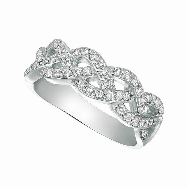 ‘INTERLOCKING CHAIN’ DIAMOND RING 14K GOLD (0.51 CTW)