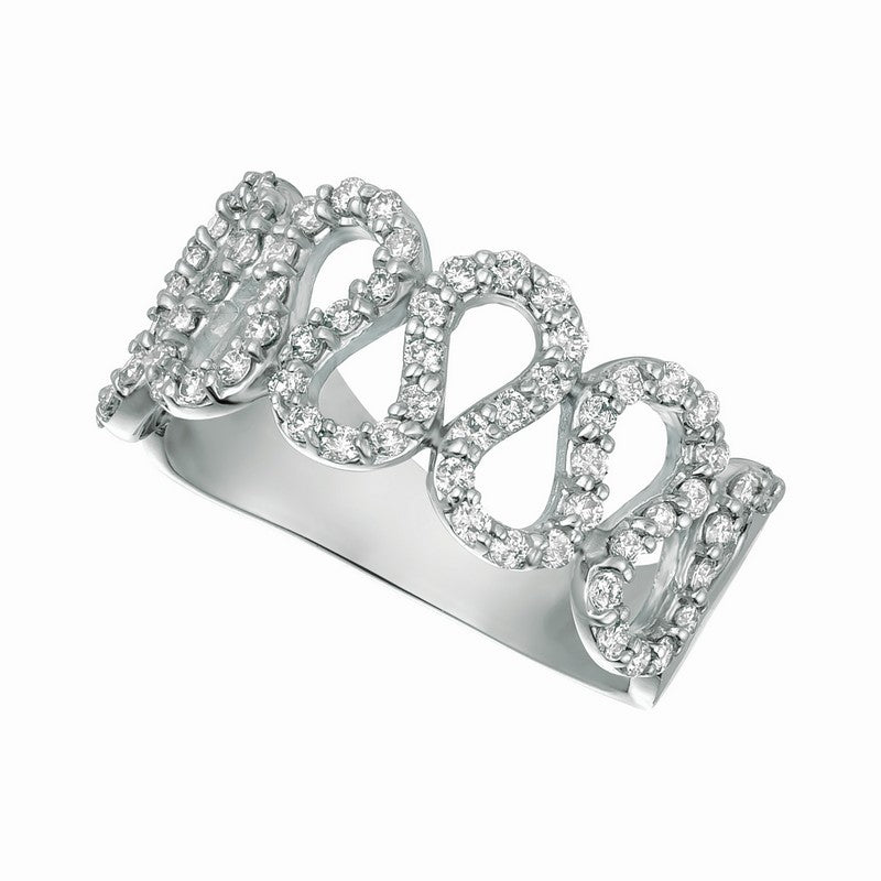 ‘SQUIGGLE’ DIAMOND RING 14K GOLD (0.63 CTW)