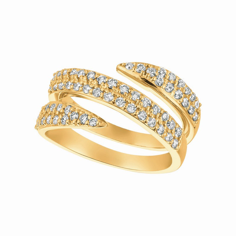 ‘SNAKE’ DIAMOND RING 14K GOLD (0.83 CTW)