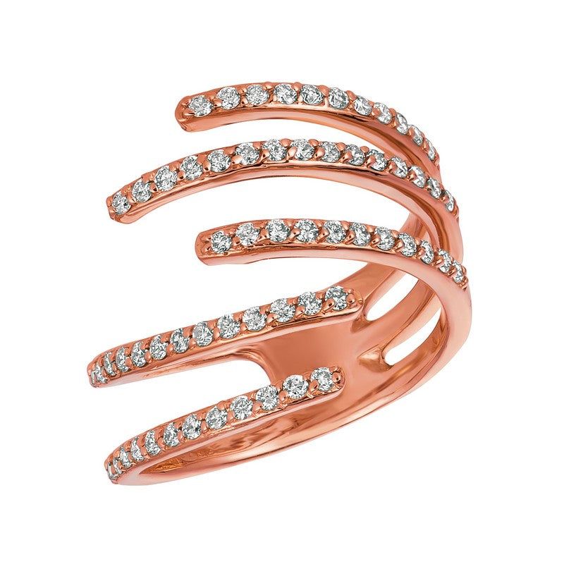 ‘FINGER HUG’ DIAMOND RING 14K GOLD (0.58 CTW)