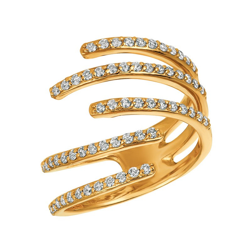 ‘FINGER HUG’ DIAMOND RING 14K GOLD (0.58 CTW)