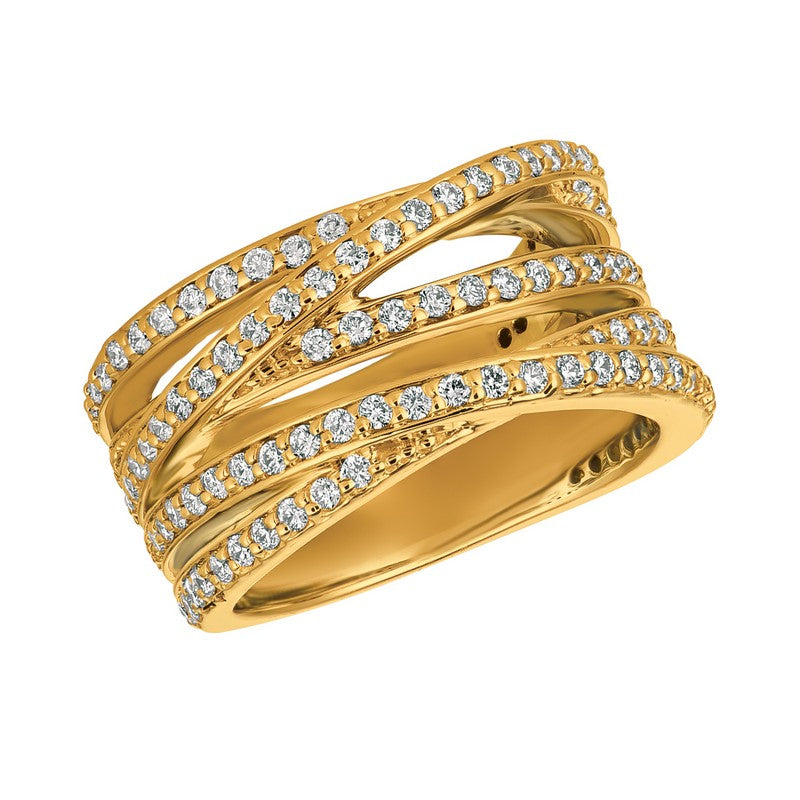 ‘MULTI-STRAND’ DIAMOND RING 14K GOLD (1.25 CTW)
