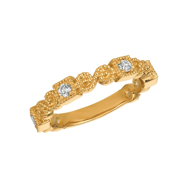 BAROQUE-INSPIRED DIAMOND RING 14K GOLD (0.25 CTW)