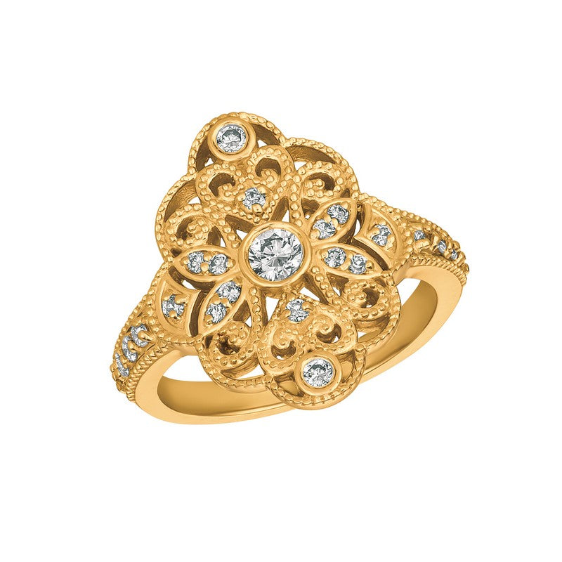 ‘COCKTAIL-READY’ DIAMOND RING 14K GOLD (0.45 CTW)