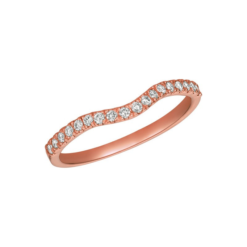 CURVE DIAMOND RING 14K GOLD (0.25 CTW)