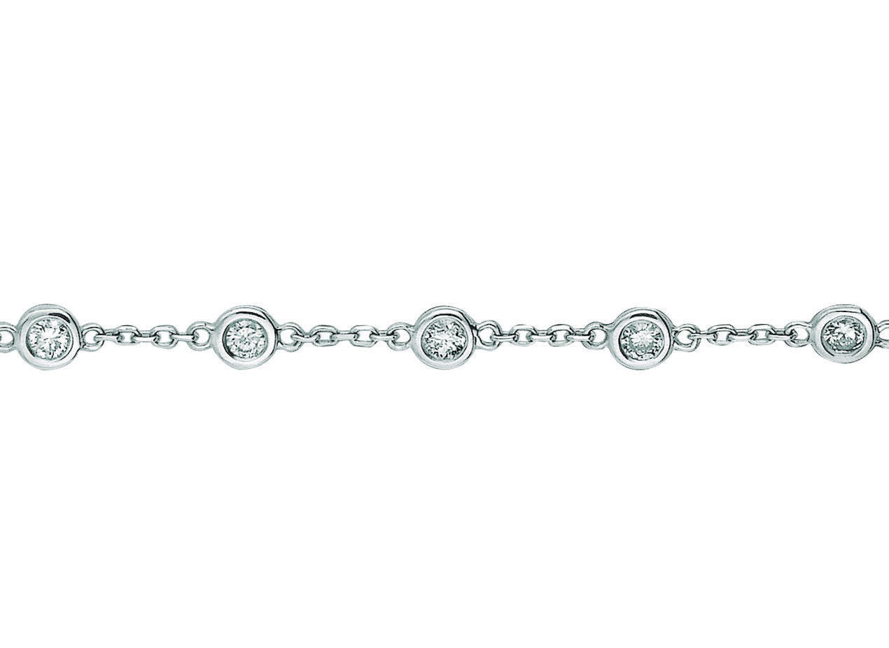 TIFFANY & CO. Tiffany Hearts Diamond Bracelet in Platinum 3.00 ctw Silvery  Metallic Metal ref.932441 - Joli Closet