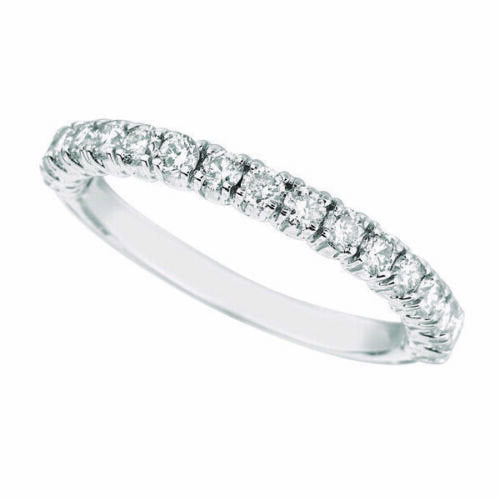 0.25 Carat Natural Diamond Stackable Ring G SI 14K White Gold