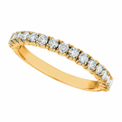 0.25 Carat Natural Diamond Stackable Ring G SI 14K Yellow Gold