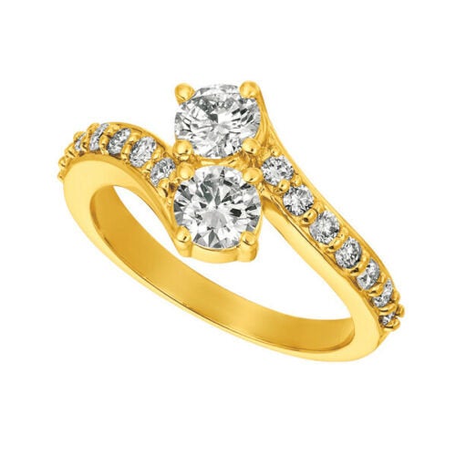 1.50 Carat Natural Diamond Ring G SI 14K White Gold